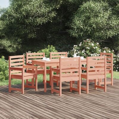 vidaXL Gartentisch- und Stuhlset - Massives Kiefernholz, 6 Stühle & 1 Tisch vidaXL Gartentisch- und Stuhlset - Massives Kiefernholz, 6 Stühle & 1 Tisch