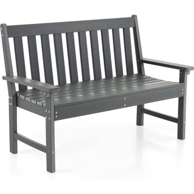 Costway Gartenbank Wetterfest, 2-sitzer Sitzbank Bis 320kg Belastbar, Allwetter-parkbank Aus Hdpe, Terrassenbank Für Garten, Balkon Und Terrasse, 132 X 65 X 91 Cm Costway Gartenbank Wetterfest, 2-sitzer Sitzbank Bis 320kg Belastbar, Allwetter-parkbank Aus Hdpe, Terrassenbank Für Garten, Balkon Und Terrasse, 132 X 65 X 91 Cm