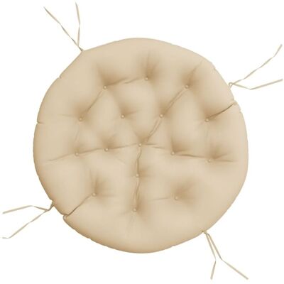 vidaXL - Runder Kissen - Beige vidaXL - Runder Kissen - Beige