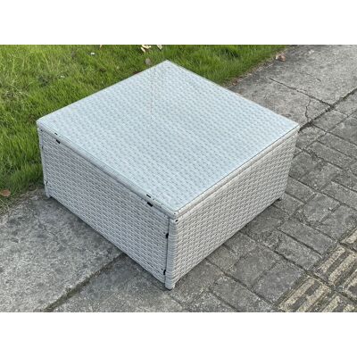 Fimous - Square Rattan Coffee Tea Side Table - Table Fimous - Square Rattan Coffee Tea Side Table - Table