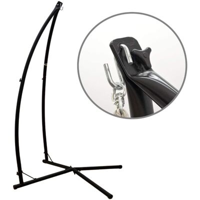AQRAU Hängesessel Gestell Hängestuhlständer 214cm Stahlrohr Ständer Für Hängesitz Halterung Schaukelgestell Metall AQRAU Hängesessel Gestell Hängestuhlständer 214cm Stahlrohr Ständer Für Hängesitz Halterung Schaukelgestell Metall