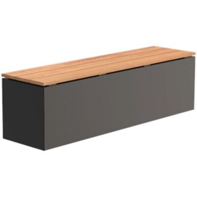 Sitzbank Sockel Mit Sitz Aluminium Ral7021 Grau Hartholz Gartenbank Sitzfläche 150x40x43 Cm - Adezz Sitzbank Sockel Mit Sitz Aluminium Ral7021 Grau Hartholz Gartenbank Sitzfläche 150x40x43 Cm - Adezz