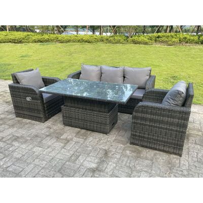Lounge Rattan Gartenmöbel Set Steigender Verstellbarer Anhebender Esstisch Sets Gartensofa Sitzgruppe Liegestühle 5 Sitzer - Fimous Lounge Rattan Gartenmöbel Set Steigender Verstellbarer Anhebender Esstisch Sets Gartensofa Sitzgruppe Liegestühle 5 Sitzer - Fimous