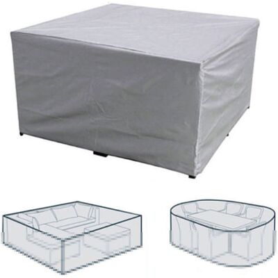 AIDUCHO Rechteckige Schutzhülle Für Gartenmöbel, Aus Polyester, Wasserdicht, Staubdicht, Uv-beständig, Für Gartenstühle Oder -tische (abmessungen: 215 X 135 X 75 Cm) AIDUCHO Rechteckige Schutzhülle Für Gartenmöbel, Aus Polyester, Wasserdicht, Staubdicht, Uv-beständig, Für Gartenstühle Oder -tische (abmessungen: 215 X 135 X 75 Cm)