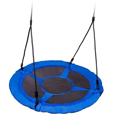 Viking Choice - Nestschaukel Blau Aus 600d Polyester Schaukel Durchmesser 95 Cm Inklusive Seile Viking Choice - Nestschaukel Blau Aus 600d Polyester Schaukel Durchmesser 95 Cm Inklusive Seile