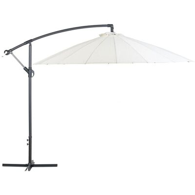 Beliani Gartenschirm Beige 2.68m UV-beständig Moderner Sonnenschirm Beliani Gartenschirm Beige 2.68m UV-beständig Moderner Sonnenschirm