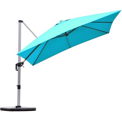 Costway Marktschirm - 295x295cm, 360° Drehung, Blau - Garten & Pool Costway Marktschirm - 295x295cm, 360° Drehung, Blau - Garten & Pool