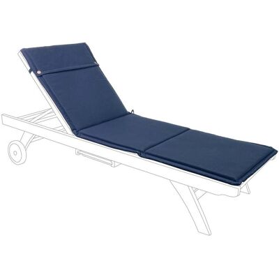 Bizzotto - Kissen Für Outdoor-sonnenliege, Wasserabweisend 190 X 62 Cm -blau Bizzotto - Kissen Für Outdoor-sonnenliege, Wasserabweisend 190 X 62 Cm -blau