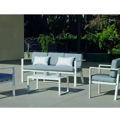 Gartenmöbel Hevea Azores Weiß Aluminium 5 Teile Gartenmöbel Hevea Azores Weiß Aluminium 5 Teile