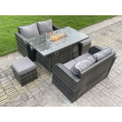 Fimous Rattan Outdoor Gartenmöbel Gas Feuerstelle Esstisch Sets Gasheizung Love Sofa Kleine Hocker Sets 6 Sitzer Fimous Rattan Outdoor Gartenmöbel Gas Feuerstelle Esstisch Sets Gasheizung Love Sofa Kleine Hocker Sets 6 Sitzer
