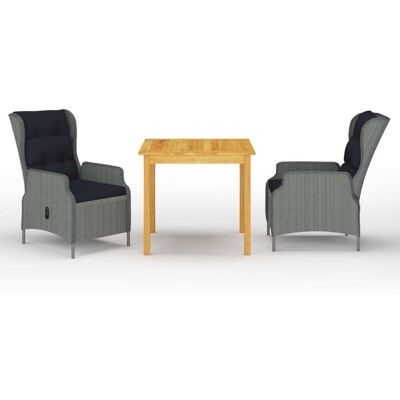 vidaXL Gartentisch-Set mit Akazienholz, 3 Stück - Gartenmöbel vidaXL Gartentisch-Set mit Akazienholz, 3 Stück - Gartenmöbel