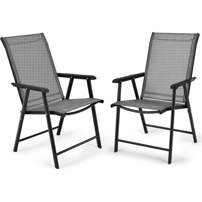 Costway 2er Set Gartenstuhl Klappstuhl Terrassenstuhl Bis 110kg, Campingstuhl Klappbar, Klappsessel Terrassenstühle Lehnstuhl Für Pool, Garten, Rasen Costway 2er Set Gartenstuhl Klappstuhl Terrassenstuhl Bis 110kg, Campingstuhl Klappbar, Klappsessel Terrassenstühle Lehnstuhl Für Pool, Garten, Rasen