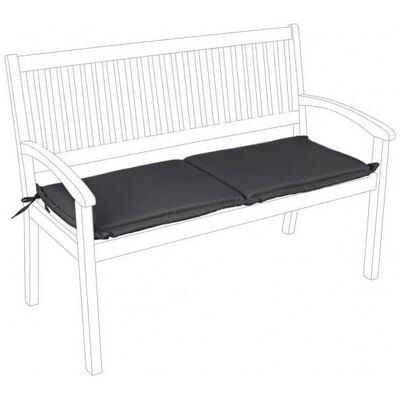 BIZZOTTO Olefin Anthrazit 2-sitzer-bank Outdoor-kissen Mit Abnehmbarem Bezug BIZZOTTO Olefin Anthrazit 2-sitzer-bank Outdoor-kissen Mit Abnehmbarem Bezug