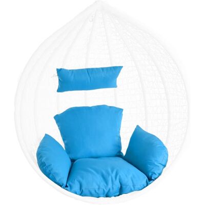 ESTEXO Kissen Sitzkissen Rückenkissen Für Hängesessel Sitzpolster Auflage Rückenpolster Hellblau ESTEXO Kissen Sitzkissen Rückenkissen Für Hängesessel Sitzpolster Auflage Rückenpolster Hellblau