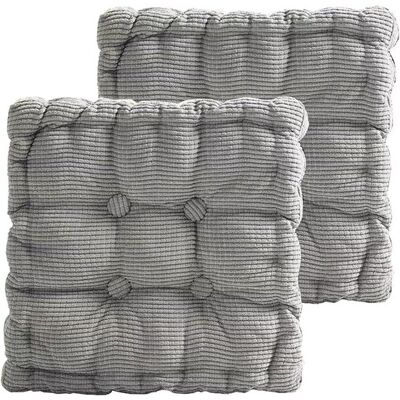 OEM Outdoor-sitzkissen, 2er-set Stuhlkissen 45x45cm, Dicke Bodenkissen, Outdoor-sitzkissen Für Sofa Und Gartenstuhl (quadratisch, Hellgrau) OEM Outdoor-sitzkissen, 2er-set Stuhlkissen 45x45cm, Dicke Bodenkissen, Outdoor-sitzkissen Für Sofa Und Gartenstuhl (quadratisch, Hellgrau)