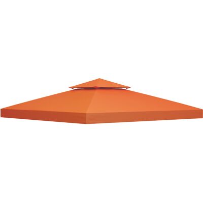 Outsunny Rostrote Polyester 3x3m Gartenpavillon Ersatzdach - Gartenpavillon Outsunny Rostrote Polyester 3x3m Gartenpavillon Ersatzdach - Gartenpavillon