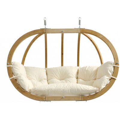 Mehrpersonen Hängesessel Globo Royal Chair Natura Inkl. Sitzkissen Und Zwei Spiralfedern - Amazonas Mehrpersonen Hängesessel Globo Royal Chair Natura Inkl. Sitzkissen Und Zwei Spiralfedern - Amazonas