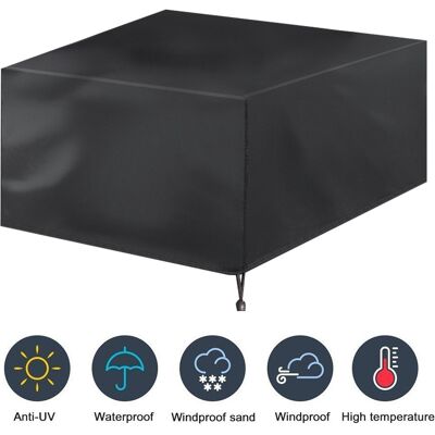 HEAT Wasserdichte Und Staubdichte Schutzhülle Für Gartenmöbel Wie Sofa Und Esstisch (120 X 120 X 74 Cm) HEAT Wasserdichte Und Staubdichte Schutzhülle Für Gartenmöbel Wie Sofa Und Esstisch (120 X 120 X 74 Cm)