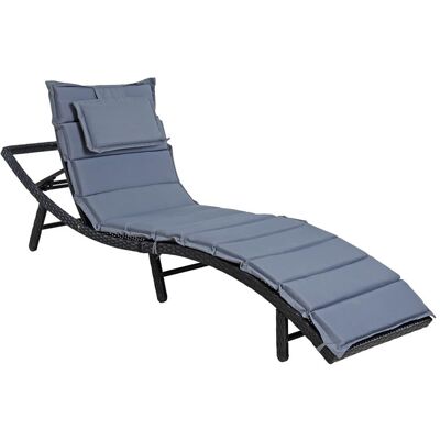 ESTEXO Poly Rattan Sonnenliege Gartenliege Xxl Strandliege Freizeitliege Relaxliege Schwarz ESTEXO Poly Rattan Sonnenliege Gartenliege Xxl Strandliege Freizeitliege Relaxliege Schwarz