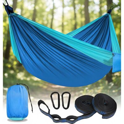 OEM Xxl 2-personen-hängematte 300 X 200 Cm – Faltbar, Ultraleicht Und Tragbar – Outdoor-hängematte Mit Einer Tragkraft Von 300 Kg – Ideal Für Garten, Camping, Reisen, Balkon Und Innenräume (blau) OEM Xxl 2-personen-hängematte 300 X 200 Cm – Faltbar, Ultraleicht Und Tragbar – Outdoor-hängematte Mit Einer Tragkraft Von 300 Kg – Ideal Für Garten, Camping, Reisen, Balkon Und Innenräume (blau)