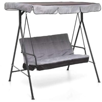 SALMAR Dondolo Playa 3-sitzer Antrazit Cm 170x118x155 SALMAR Dondolo Playa 3-sitzer Antrazit Cm 170x118x155