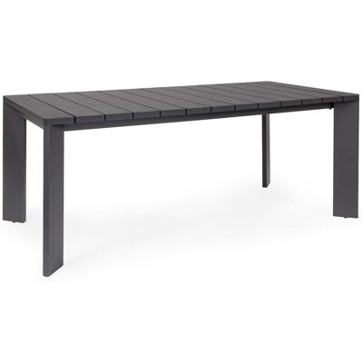 Bizzotto - Tisch 'atlantic' Aus Aluminium Mit Platte Für Garten Und Veranda 188 Cm -anthrazit / Tisch Bizzotto - Tisch 'atlantic' Aus Aluminium Mit Platte Für Garten Und Veranda 188 Cm -anthrazit / Tisch