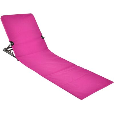 SPETEBO Strandmatte Klappbar Mit Verstellbarer Rückenlehne - Pink - Liegematte Faltbar Mit Tragegurt - Sonnenliege Gartenliege Sonnenmatte Liegematte Für Garten Camping Picknick Reise Urlaub SPETEBO Strandmatte Klappbar Mit Verstellbarer Rückenlehne - Pink - Liegematte Faltbar Mit Tragegurt - Sonnenliege Gartenliege Sonnenmatte Liegematte Für Garten Camping Picknick Reise Urlaub
