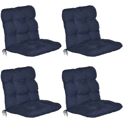 4er Set Niederlehner Auflage Flair Nl 100x50x8 Cm Dunkelblau - Beautissu 4er Set Niederlehner Auflage Flair Nl 100x50x8 Cm Dunkelblau - Beautissu