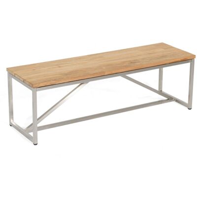 Bank Skyline Edelstahl/teak B/t/h 145/45 /46 Sonnenpartner Bank Skyline Edelstahl/teak B/t/h 145/45 /46 Sonnenpartner