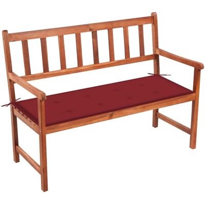 Vidaxl Garden Bench With Cushion 120 Cm Solid Acacia Wood Vidaxl Garden Bench With Cushion 120 Cm Solid Acacia Wood