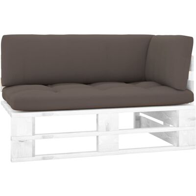 Outdoor-ecksofa Paletten Kiefernholz Imprägniert Weiß Vidaxl Outdoor-ecksofa Paletten Kiefernholz Imprägniert Weiß Vidaxl