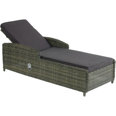 Lounge-liege Leona Rattanoptik Sonnenliege Loungeliege 3 Farben Zur Wahl Rattanoptik Dark Olive - Inko Lounge-liege Leona Rattanoptik Sonnenliege Loungeliege 3 Farben Zur Wahl Rattanoptik Dark Olive - Inko