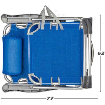 Active Aktive 62635 Faltstuhl Blau Aluminium Textilène Active Aktive 62635 Faltstuhl Blau Aluminium Textilène