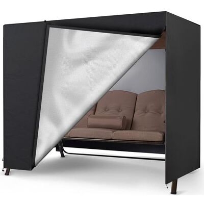 OEM Schutzhülle Für 3-sitzer-schaukelstuhl, 210d Oxford-schaukelstuhlhülle, Uv-beständig, Winterfest, Strapazierfähig, Für Gartenmöbel (220 X 140 X 170 Cm, Schwarz) OEM Schutzhülle Für 3-sitzer-schaukelstuhl, 210d Oxford-schaukelstuhlhülle, Uv-beständig, Winterfest, Strapazierfähig, Für Gartenmöbel (220 X 140 X 170 Cm, Schwarz)