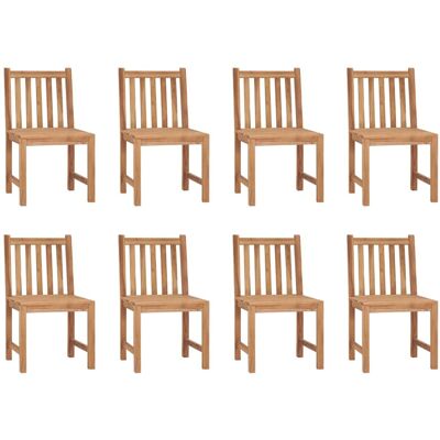 Gartenstühle 8 Stk. Massivholz Teak Vidaxl Gartenstühle 8 Stk. Massivholz Teak Vidaxl