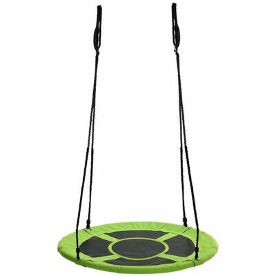 Viking Choice - Nestschaukel Grün Aus 600d Polyester Schaukel Durchmesser 90 Cm Inkl. Seile Bis 150 Kg Viking Choice - Nestschaukel Grün Aus 600d Polyester Schaukel Durchmesser 90 Cm Inkl. Seile Bis 150 Kg