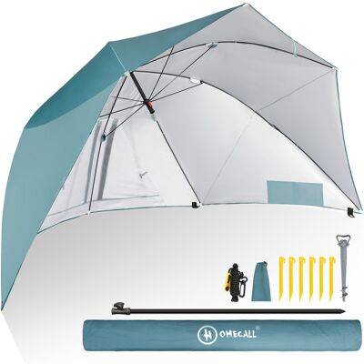 Homecall Modell UV-beständiges Polyester Strandschirm mit Fenstern - Strandschirm Homecall Modell UV-beständiges Polyester Strandschirm mit Fenstern - Strandschirm