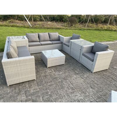 Fimous Gartenmöbel-Set aus PE Rattan - 8 Plätze Fimous Gartenmöbel-Set aus PE Rattan - 8 Plätze