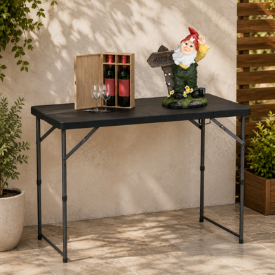 NORTHIX Garten-unterhaltungsset (2-teilig) - Willkommens-gartenzwerg & Klapptisch Für 6 Personen NORTHIX Garten-unterhaltungsset (2-teilig) - Willkommens-gartenzwerg & Klapptisch Für 6 Personen