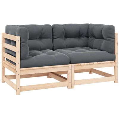 vidaXL Garten-Ecksofas - Anthrazit - Modulares Design vidaXL Garten-Ecksofas - Anthrazit - Modulares Design