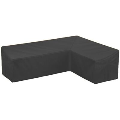 AIDUCHO Ecksofa-überzug Für L-förmiges Sofa, Wasserdichte Gartenmöbelabdeckung Aus Oxford-gewebe, Schwarz – 286 X 286 X 82 Cm AIDUCHO Ecksofa-überzug Für L-förmiges Sofa, Wasserdichte Gartenmöbelabdeckung Aus Oxford-gewebe, Schwarz – 286 X 286 X 82 Cm