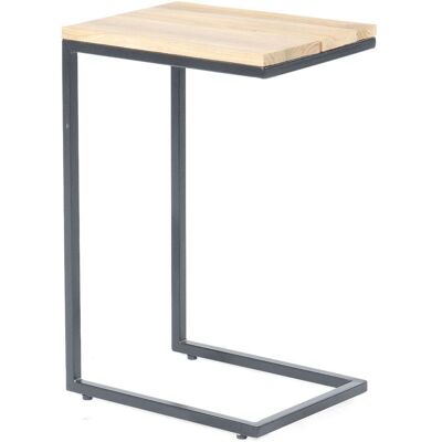 Sonnenpartner - Lounge-beistelltisch Cambridge 40x30 Cm Anthrazit Teakholz Lounge-tisch Sonnenpartner - Lounge-beistelltisch Cambridge 40x30 Cm Anthrazit Teakholz Lounge-tisch