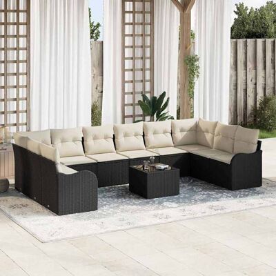 Teenpull – Gartensofa-set Schwarz 55 X 55 X 37 Cm Poly-rattan Teenpull – Gartensofa-set Schwarz 55 X 55 X 37 Cm Poly-rattan
