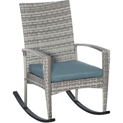 MARYPLAST Schaukelstuhl Schwingsessel Gartenstuhl Kissen 66 X 88 X 98 Cm Grau MARYPLAST Schaukelstuhl Schwingsessel Gartenstuhl Kissen 66 X 88 X 98 Cm Grau