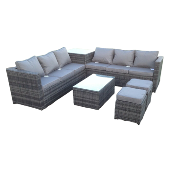 Fimous 8-sitzer Rattan Sofa Set Mit 2-couchtische Set Konservatorium Gartenmöbel Im Freien Fimous 8-sitzer Rattan Sofa Set Mit 2-couchtische Set Konservatorium Gartenmöbel Im Freien