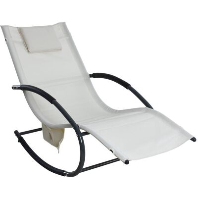 Estexo - Schaukelliege Sonnenliege Liegestuhl Relaxliege Gartenliege Liege Swing Beige Estexo - Schaukelliege Sonnenliege Liegestuhl Relaxliege Gartenliege Liege Swing Beige