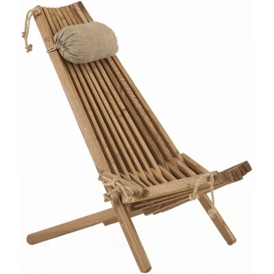 Ecofurn Ecochair Skandinavischer Gartenstuhl Holz Esche Braun Mit Nackenkissen Ecofurn Ecochair Skandinavischer Gartenstuhl Holz Esche Braun Mit Nackenkissen