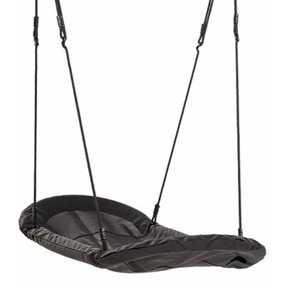Nestschaukel Grandoh - Wasserdicht, Verstellbar 200-240cm, 3 Nutzer, Max. 150kg, Stoßdämpfende Polsterung, Wasserabweisend, Extrem Witterungsbeständig - Schwarz - Wickey Nestschaukel Grandoh - Wasserdicht, Verstellbar 200-240cm, 3 Nutzer, Max. 150kg, Stoßdämpfende Polsterung, Wasserabweisend, Extrem Witterungsbeständig - Schwarz - Wickey