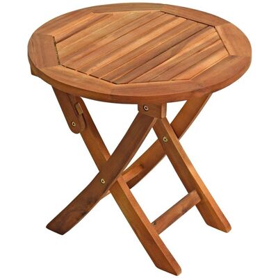 Estexo - Klapptisch Balkontisch Beistelltisch 48 Cm Rund Akazienholz Tisch Gartentisch Estexo - Klapptisch Balkontisch Beistelltisch 48 Cm Rund Akazienholz Tisch Gartentisch