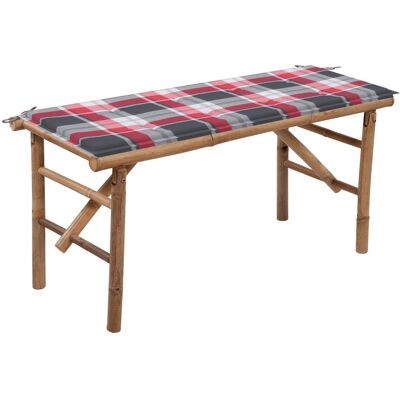 Klappbare Gartenbank Mit Auflage 118 Cm Bambus Vidaxl Klappbare Gartenbank Mit Auflage 118 Cm Bambus Vidaxl